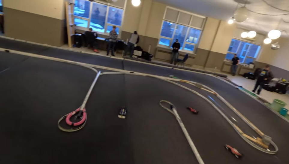 F1 RC Car on Racing Track